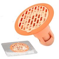 Bathroom Shower Floor Drain Round Bathtub Hair Catcher Drain Odorless Anti-overflow Hair &amp; Debris Strainer Durable ASB Drain Traps Drains