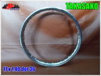 "TAKASAGO" "CHROME" STEEL WHEEL RIM 17x1.40 (DOT 36) for MOTORCYCLE // วงล้อเหล็ก (ชุบโครเมียม) TAKASAGO 17x1.40 (36 รู) สำหรับ มอเตอร์ไซค์ทั่วไป