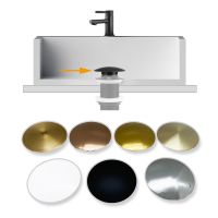 【hot】 All Gold Plug Antique Glass Basin Sink Lid Available Multiple Colors