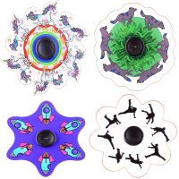 Fingertip Spinning Top Cartoon Animated Special Effects Dynamic-Running Fidget Spinner Rotating Hand Spinner Relieves Stress Toy