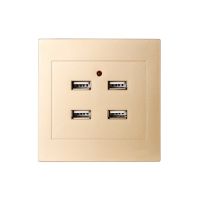 ∏❆♀ Type 86 Concealed 220V Two Or Four Porous USB Socket Hotel Engineering Site Dormitory USB Charging Panel