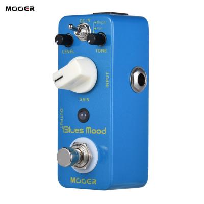 MOOER Blue Mood BLUES กีตาร์ Overdrive เหยียบ 2 โหมด (สว่าง/ไขมัน) True BYPASS Full Metal SHELL