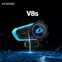 (รุ่นใหม่) Vimoto V8S  บลูทูธติดหมวก เบสหนัก แบตอึด แชร์เพลงได้ ของแท้100%