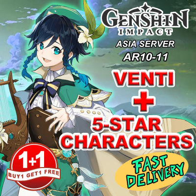 【BUY ONE TAKE ONE】Genshin impact ID【Fast delivery】Venti+other characters combination low AR