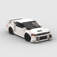 Brick MOC Fifth Generation EVO Sports Car Vehicle Speed Champion Racer Building Blocks Technology Cars Garage Toys for Boys Gift Building Sets