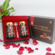 Cao hồng sâm nhung hươu hàn quốc chính hãng hộp 2 lọ x 250gr