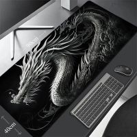 ▼  Large Black Desk Mat Soft Computer Desk Pad Dragon Mouse pad Gamer Mousepad Gaming Mouse Mat Waterproof