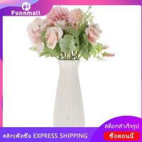 Funnmall เทียม 7 สาขาดอกกุหลาบ Lifelike Rose Bunch Bunchet Valentines Ornament Day Ornament