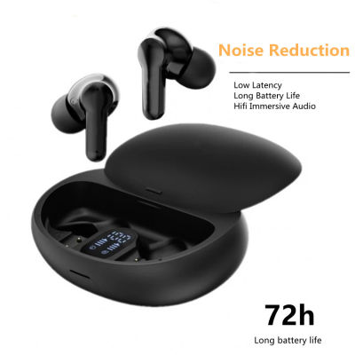TWS Wireless Bluetooth Earphone Noise Canceling Business Earbuds WaterProof Sport Touch Control Gaming Headphone Long Standby