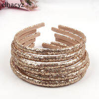 10pcslot Golden Glitter Sequins Girls Hairbands Children Party Fashion Champagne Headbands Kids DIY Hair Accessories Head Hoop