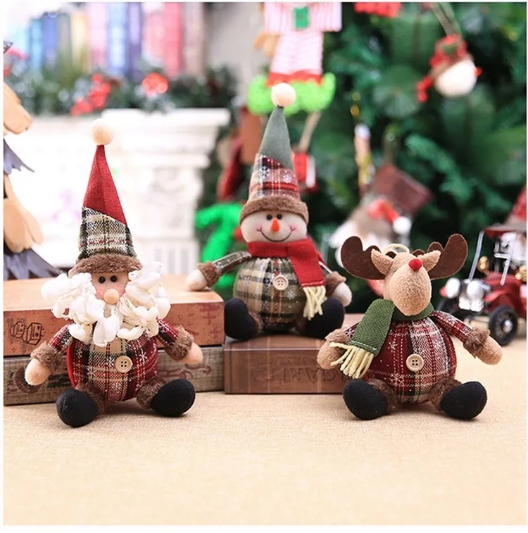 CW】 Christmas Doll Merry Decorations for Home Elk Ornaments Xmas ...