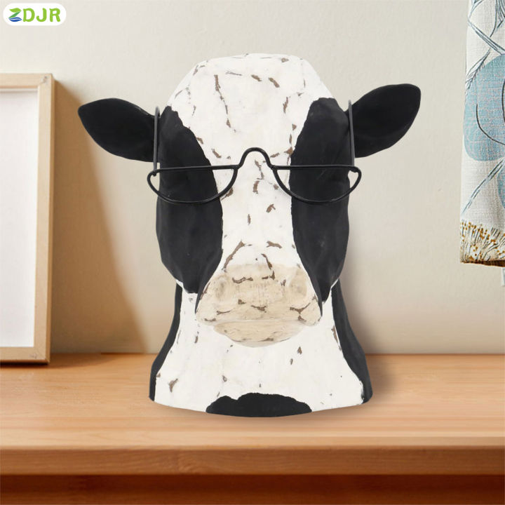 zdjr-รูปปั้นสัตว์วัวรูปปั้นหุ่นจำลองรูปวัวสดใสรูปปั้นสัตว์ขนาดเล็กสำหรับตกแต่งโคมไฟห้อยระเบียง