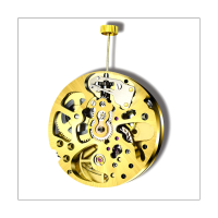 Gold Color Skeleton 2003 Movement Adjustment Radiation Pattern Fully Automatic Watch Movement