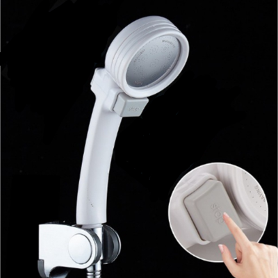 Shower Head ฝักบัวแรงดันสูงของแท้ ฝักบัว ฝักบัวอาบน้ำ ฝักบัวอาบน้ำรุ่นใหม่ ฝักบัวแรงดันสูง ฝักบัวเพิ่มแรงดัน หัวฝักบัวสีขาว มีปุ่มกด ฝักบัวแรงดันสูงสแตนเลส High Pressure Handheld Shower Head