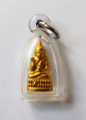 Thai amulets พระชัยพุทธกวัก พระชัยวัฒน์ วัดบวรนิเวศ พิมพ์พุทธกวัก ปี2495 เนื้อสัมฤทธิ์ไหลทอง