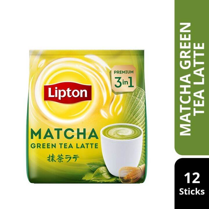 Lipton 3 in 1 Matcha Green Tea Latte Soft Pack 12 x 21g Lazada
