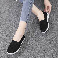 【ready stock】✿ kasut sarung wanita 2021 new Korean version of the old Beijing cloth shoes ladies breathable flying weav