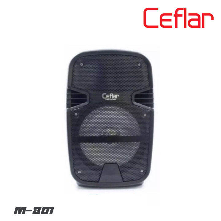 ceflar-m-801-ตู้ลำโพงเคลื่อนที่ขนาด-8-นิ้ว-กำลังขับ-1500-วัตต์-มีไมค์ลอย-1-ตัว-มือถือ-มี-echo-แต่งเสียงให้-สามารถเชื่อมต่อบูลทูธ-usb-mp3-มีแบตเตอรี่ใน