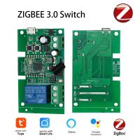 2023 latest Wifi Zigbee 1CH Tuya Smart 433 รีโมทคอนโทรลสวิตช์ไร้สาย Smartlife โมดูล AC DC 7-32V 220V RF ตัวรับสัญญาณ 10A รีเลย์สำหรับ Alexa