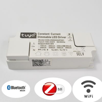Smart Tuya Fully Dimmable Driver for LED Lighting Flicker Free Zigbee 3.0 Tranformer 600mA 700mA 800mA 900mA WiFi Bluetooth Mesh Electrical Circuitry