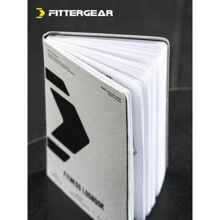 welstore-fittergear-training-book-สมุดบันทึก-การออกกำลังกาย-สมุดบันทึกแผนการออกกำลังกาย-ปกหนัง-pu-กระดาษหนา-120-g