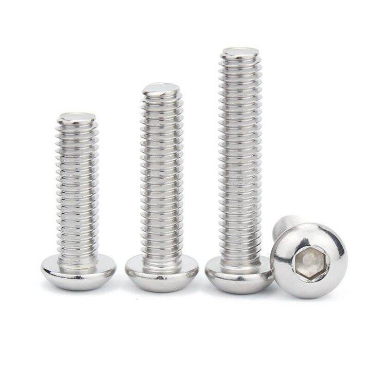 5-10-50-m1-6-m2-m2-5-m3-m4-m5-m6-m8-304-stainless-steel-black-grade-10-9-iso7380-hexagon-hex-socket-head-button-allen-bolt-screw-nails-screws-fasten