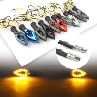 12LED Universal Motorcycle Turn Signal Lights Lamp DC 12V Amber Yellow Lamp