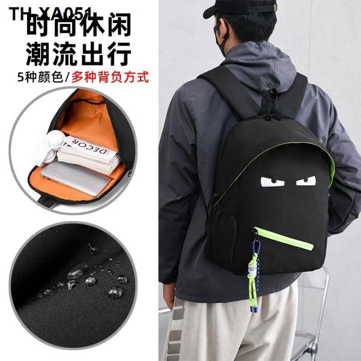 middle-school-student-backpack-new-cute-monster-large-capacity-high-light-casual-college