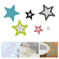 【cw】 10PCS Non Stickers Star Shaped Bathtub Decals Anti slip Floor Safety Mats ！