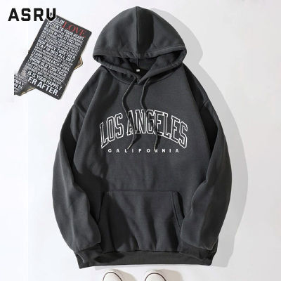 ASRV เสื้อฮู้ดชาย เสื้อมีฮู้ดผู้ชาย hoodie เสื้อกันหนาว ผู้ชาย เสื้อฮู้ดดี้ลำลองทรงหลวมลายพิมพ์แขนยาวมีฮู้ดดึงทับเสื้อสเวตเตอร์แขนยาวเด็กหญิงเด็กชายแจ็คเก็ตแขนยาวลายพิมพ์แขนยาว Los Angeles สามารถสวมใส่ได้ทั้งชายและหญิง