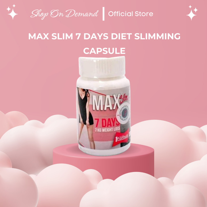 Max Slim 7 Days Diet Slimming Capsule Diet Capsules with QR Code by JP