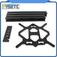 1Set Black Aluminum Profile Y carriage Z bottom plate Extrusion Profile 3030 for Prusa Mini 3D Printer With 3pcs U-bolts Holding Hand Tool Parts Acces