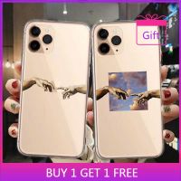 ✶▩❁ Funny Hand Creation Of Adam Cell Phone Case For IPhone 13 Mini 11 12 Pro Max 6s 7 8 Plus X XS XR XS Max Art Fresco Michelangelo