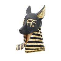 หน้ากากลาเท็กซ์สำหรับผู้ใหญ่ Anubis หมวกกันน็อกฟาโรห์อียิปต์ สุนัขจิ้งจอกอียิปต์ พระเจ้า เครื่องแต่งกาย