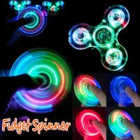 【Junjun】COD ของเล่น LED ไจโร ของเล่น Fidget Spinner LED สีสันสดใส ของขวัญสำหรับเด็ก ลูกข่าง