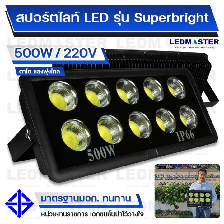 งานสปคโครงการ-ราคาถูก-สปอร์ตไลท์สนามฟุตบอล-led-500w-600w-800w-1000w-220v-รุ่น-super-bright-cob-ตาโต-เเสงพุ่ง-วัตต์เต็ม-สปอร์ต-ไล-ท์-สนาม-บอล-สนามตะกร้อ-ลานจอดรถ-ห้างสรรพสินค้า