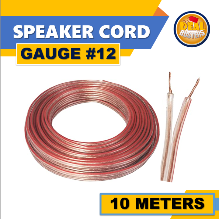 Speaker Wire Gauge 12 (10 meter) Lazada PH