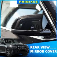 Rearview Mirror Cover Cap Carbon Fiber Look Black for BMW F25 X3 F26 X4 F15 X5 F16 X6 2014-2018