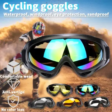 Motorcycle Removable Mask Bicycle Ski Goggles Anti-fog Windproof Sandproof  Men's Riding Goggles