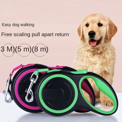 Dog Rope Nylon Automatic Telescopic Traction Rope Pet Supplies Dog Harness  Dogs Accessoires  Dog Chain
