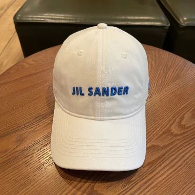 Jil SANDER หมวกเบสบอล แบบนิ่ม ปักลายตัวอักษร สไตล์มินิมอล แฟชั่นฤดูใบไม้ผลิ และฤดูร้อน