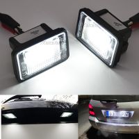 2ชิ้นไฟป้ายทะเบียน LED โคมไฟแผ่นตัวเลข LED สำหรับ X204 Mercedes Benz GLK 2008 2009 2010 2011-2013