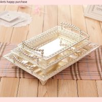 European Style Silver Plated Storage Tray Afternoon Tea Dessert Snack Tray Wedding Dessert Table Decoration Fruit Cake Pan