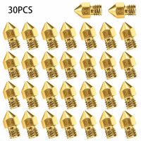 30Pcs 0.4mm 3D Printer Nozzle Accessory MK8 For CR-10 Extruder Print Head High Temperature Wear Resistant Nozzles 3D Printer Parts