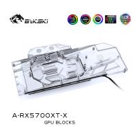 Bykski GPU Water Block A-RX5700XT-X สำหรับ AMD Radeon Public PCB RX 5700 Xt/ 5700ฝาครอบ GPU Water Cooling Cooler RGB RBW Light