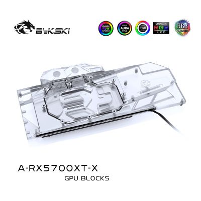 Bykski GPU Water Block A-RX5700XT-X สำหรับ AMD Radeon Public PCB RX 5700 Xt/ 5700ฝาครอบ GPU Water Cooling Cooler RGB RBW Light