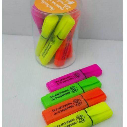 ส่งฟรี-ปากกาไฮไลท์-ปากกาเน้นข้อความ-คละสี-แพ็ค12ด้าม