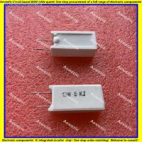 ▥ 10Pcs 15W5KJ 15W5K RX27 Horizontal cement resistor 15W 5K 15W5000ohm ΩJ RJ Ceramic Resistance precision 5 Power resistance