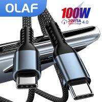 [KOLT Digital] OLAF USB Type C กับ USB C เคเบิ้ลสำหรับ iPad MacBook Pro PD 60วัตต์/100วัตต์5A ชาร์จอย่างรวดเร็วสำหรับ Xiaomi 12 11ซัมซุงหัวเว่ย USB Type C สาย