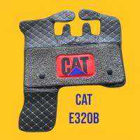 พรมปูพื้นรถแมคโคร แคท  CAT 320B / CAT 312B 2ชั้น ทำจากหนังสังเคราะห์